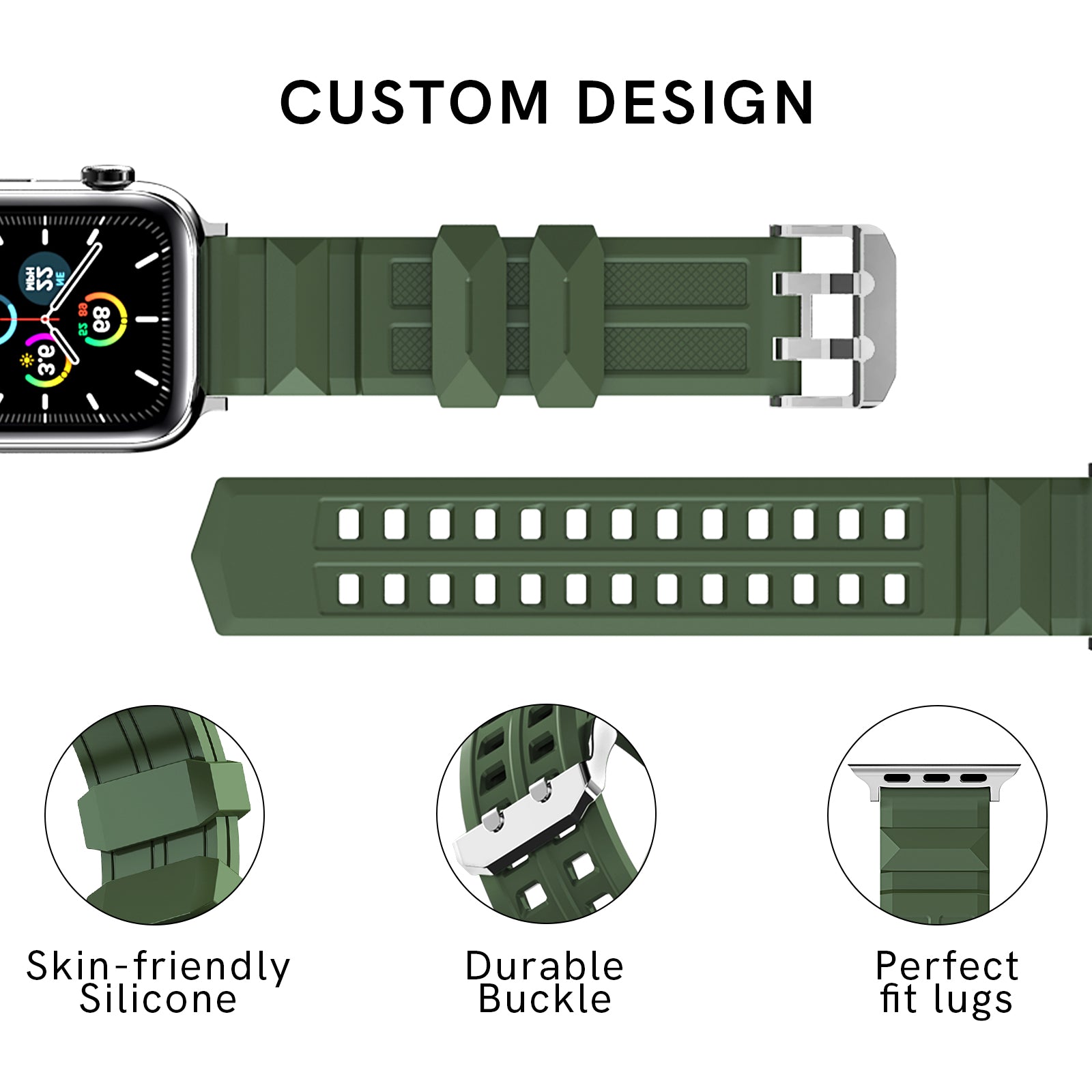 AHASTYLE WA12 Watch Strap for Apple Watch Ultra 2 49mm Series 9 45mm SE (2023) 44mm Ultra 49mm 8 7 45mm 6 5 4 SE (2022) SE 44mm 3 2 1 42mm Silicone Watchband AHASTYLE WA12 Watch Strap for Apple Watch Ultra 2 49mm Series 9 45mm SE (2023) 44mm Ultra 49mm 8 7 45mm 6 5 4 SE (2022) SE 44mm 3 2 1 42mm Silicone Watchband